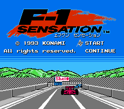 F1 Sensation screenshot 2 for Famicom